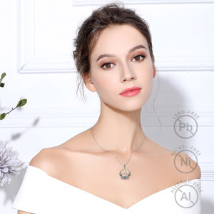 Changda <span class=keywords><strong>Pagan</strong></span> Wiccan Mitología Amuleto Joyería Regalos 925 Plata Esterlina Brujería Ópalo Sigilo de Lilith Colgante Collares - Product Image 4