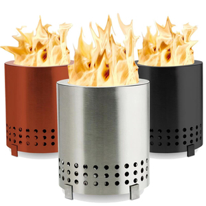 Foso de fuego de <span class=keywords><strong>mesa</strong></span> <span class=keywords><strong>Mesa</strong></span> con soporte <span class=keywords><strong>Mini</strong></span> fuego para exteriores de humo bajo para zonas urbanas y suburbios alimentado por Pellets o caja fuerte de madera - Product Image 1