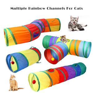 Tunnel jouet drôle pour animaux de compagnie Tubes de jeu pliables froissés chaton jouets chiot furets lapin jouer chien Tunnel Tubes - Product Image 2