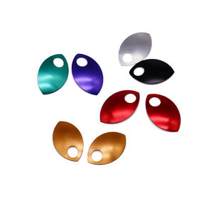 OEM 다채로운 양극 산화 처리 된 드래곤 스케일 보석 장식 부분 잎 모양의 금속 알루미늄 비늘과 의상 장식용 반지 - Product Image 3