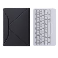 B610 Dudukan Belakang Keyboard Nirkabel, Keyboard Gigi Biru Nirkabel Split dengan Casing Kulit untuk Samsung Galaxy Tab S6 Lite Teclado