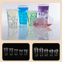 Meilleures ventes de tasses jetables en plastique transparent Pla Tasse à café glacé