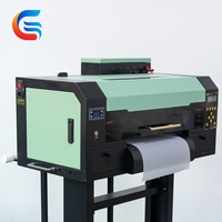 Impresora de transferencia DTF de doble cabezal A3 de 330mm I1600 cabezal de impresión nueva condición diseño colorido rápido para ropa pigmento de garantía de 1 año