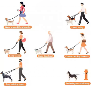 Luxury Customizable PVC <strong>Dog</strong> Leash Wholesale Supplier Hands Free Crossbody Leash for Outdoor Running, Hiking and Walking - Product Image 5