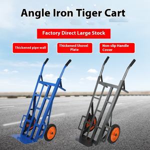 Fabricant de gros Tiger <span class=keywords><strong>Cart</strong></span> Plate-forme de charrette à deux roues Chariot à outils logistique pour entrepôt d'usine Manutention agricole - Product Image 4