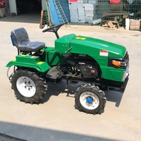 Mini-tracteur agricole diesel monocylindre 15 CV à quatre roues pour vergers et exploitations agricoles