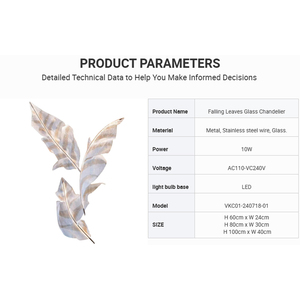Đèn chùm pha lê hiện đại, thiết kế sang trọng, đặt hàng riêng, sản xuất OEM, nhà máy trực tiếp, kiểu lá rơi - Product Image 4