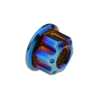Mur Flens Titanium Warna Titanium GR2 GR5 Ukuran M4 M5 M6 M8 M10 M12 untuk As Roda yang Dapat Disesuaikan