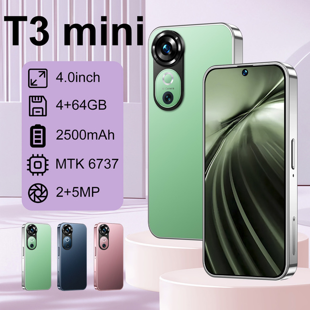 4.0 Inch T3 Mini Phone Big Memory 64g Fast Speed Original Cell Phone with google Play