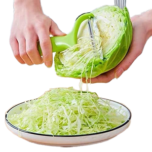Wide-Mouth Kitchen Cutters Gadget Plastic <b>Vegetable</b> Cutter Cabbage Slicer <b>Fruit</b> Grater Salad Shredder Peeler Knife Chopper - Product Image 1