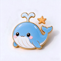 Épinglette en métal personnalisée en forme de dinosaure, badge mignon de dessin animé pour la création de logo