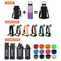 Bouteille d'eau isotherme Oelrd sans BPA en acier inoxydable 304 à double paroi, gourde sport pour l'extérieur