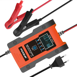 FOXSUR — chargeur intelligent automatique pour <span class=keywords><strong>batterie</strong></span> 12V 24V, entretien du réservoir, désulfeur pour GEL humide, AGM 12.6V, Lithium, LiFePO4 LiPo - Product Image 6