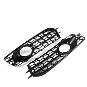 2 Piezas de Luces Antiniebla Delanteras para Audi A3 8P S-Line 2009-2012, Rejilla de Parachoques, Cubierta de Rejilla, Malla Cromada Plateada, Negro Brillante - Product Image 2