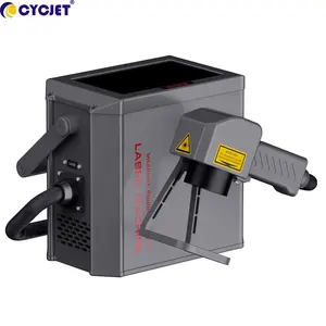 Graveur Laser portatif Super rapide, Machine de marquage Laser à Fiber avec rotatif 20w 30w