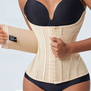 Wholesale Dual Layer Power Lift Compression <b>Shapewear</b> Removable Double Belt Abdominal Shaping Corset Postpartum Waist Cincher - Product Image 1