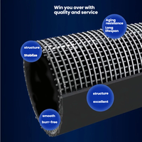 Tuyau composite HDPE renforcé en acier DN100 DN150 DN200 DN250 PN10 PN16 PN25 pour l'industrie pétrolière, gazière et minière