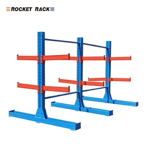 رفوف كانتيليفر صناعية فولاذية شديدة التحمل قابلة للتعديل ومتينة وقابلة للتخصيص لتخزين الأخشاب والأنابيب في المستودعات - Product Image 2