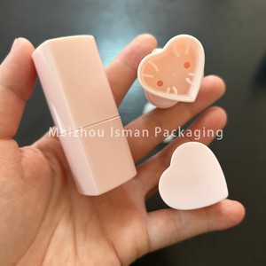 ISMAN独自ブランドの回転ラブハート型メイクリップスティック容器赤面コンシーラースティック包装リップバームチューブ6g - Product Image 6