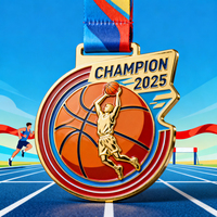 Fabricante de medallas, venta al por mayor, logotipo 3D, premio de metal, trofeos dorados para correr y medallas, diseño de logotipo, medallones de tenis personalizados deportivos