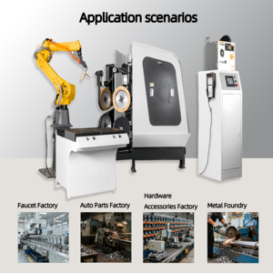 Sistema Robótico de Pulido Automático Industrial de Alta Precisión para Cuerpos de Grifería, Máquina de Pulido de Rodamientos de Motor, Certificación ISO CE, Aluminio - Product Image 2