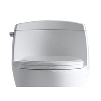 ORTONBATH Inodoro Inteligente de Cerámica de Alta Calidad con Tanque Bajo, Bidé Dorado, Conjunto de Inodoro de Una Pieza