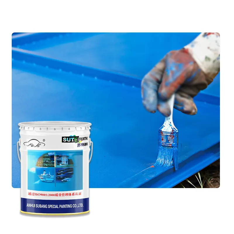 Pintura epóxi à base de água corrosiva anti-dois componentes multi-color para aço