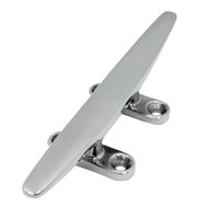 Étrier de pont marin robuste en acier inoxydable 316 poli miroir, silhouette basse et plate, pour yacht, matériel nautique