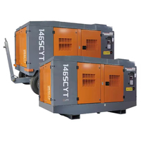Compresseurs diesel ZEGA 146 SCYT-12-18 18 bar 600cfm Yuchai, compresseur d'air à vis pour l'exploitation minière, compresseur diesel 140 kW