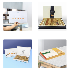 Boîte d'emballage en carton pour <span class=keywords><strong>pâtisserie</strong></span>, boîtier personnalisé en carton pour Bar au chocolat, baklave turque Kilim, diwi - Product Image 4