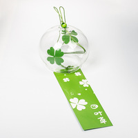 Carillon éolien en verre Japandi fait main Vigreat, créatif, en forme de méduse givrée, pour la maison, l'hôtel, l'arbre de Noël, le jardin, la décoration de baptême