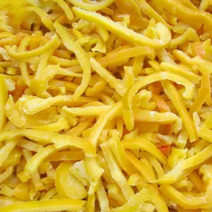 High Quality New Season Bell Pepper Fresh vegetables bulk Yellow frozen Bell Pepper Frozen shredded yellow pepper