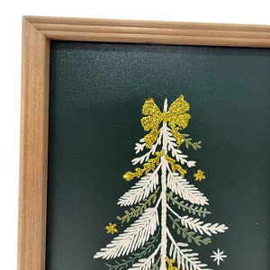 Ahome trang trí bằng gỗ tường nghệ thuật khung với cây lễ hội thiết kế tuyệt vời cho giáng sinh trang trí nội thất và quà tặng sử dụng - Product Image 5