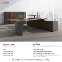 Meuble de luxe, placage MDF, peinture, bois massif, bureau de direction, bureau moderne