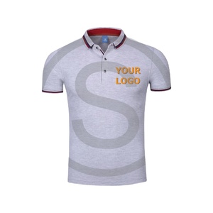 Polo de tela suave y fina para hombre y mujer, camiseta de malla de secado rápido personalizada con logotipo de color puro, barata, venta al por mayor - Product Image 1