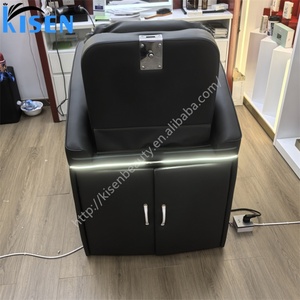 KISEN Electric <b>Backrest</b> Lifting Shampoo Chair Thai Massage Hidden Shampoo Bowl Custom Salon Shampoo Spa <b>Bed</b> - Product Image 6