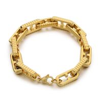 2024 Bracelet à chaîne carrée en acier inoxydable pour hommes et femmes à la mode Bracelets de cyclisme personnalisés