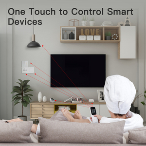Panneau de commande central intelligent <span class=keywords><strong>MOES</strong></span> Wifi Tuya, écran tactile sans fil, télécommande infrarouge portable pour appareils électroménagers - Product Image 3