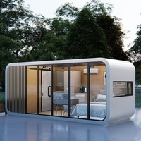 Cabane modulaire en bois de luxe, maison mobile, capsule de couchage, conteneur pour resort et camping