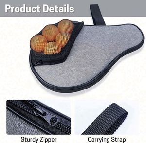 กระเป๋าใส่ไม้ปิงปองแบบพกพา กันน้ำ สำหรับเดินทางเล่นกีฬา ใส่ไม้ปิงปองได้ 2 อัน และลูกปิงปองได้ 5 ลูก - Product Image 4