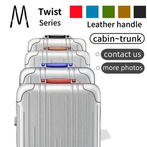 Maleta Original de la Serie Twist, para <span class=keywords><strong>Cabina</strong></span>/Dejado en la Sala de Espera/Compartimento de Equipaje, de Aleación de Aluminio Plateada, Marca Silver, TSA006 RMW, Maleta de Diseño de Lujo - Product Image 1