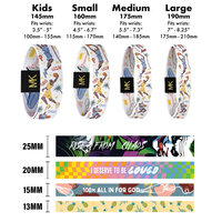 Nouvelle Arrivée Festival Événement Bracelets Polyester Marque Privée Sport Exercice Élastiques Poignets pour Billet de Musique