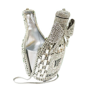2024 sang trọng của phụ nữ pha lê ly hợp buổi tối rượu sâm banh & bia chai hình dạng Rhinestone Tiệc Túi xách cho bữa tiệc tối ví - Product Image 3