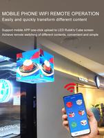 Écran d'affichage LED en cube couleur pleine P2.5 pour centre commercial, publicité en magasin, signalisation numérique 3D