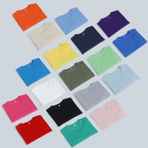 Venta al por mayor de alta calidad peso pesado liso Camiseta de gran tamaño de impresión bordado personalizado en blanco 100% algodón hombres camiseta - Product Image 3