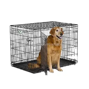 Metalen Grote Casa Para Perros Hond Kooi Metalen Hondenkennel Kooi Vouwen Hond Krat