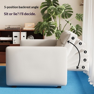 Sofa <strong>Bed</strong> <strong>Folding</strong> Multi-function Pull-out Telescopic Cat Scratch Skin Upholstery High-density Sponge Filling Small Apartment - Product Image 4
