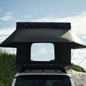Tente de toit à montage facile pour 2-4 personnes, 4 saisons, avec poteaux en aluminium, sac de rangement et élévateur électrique, pour camping en extérieur - Offre Spéciale - Product Image 1