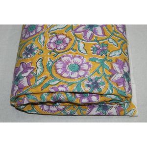 Hermosa Tela Estampada a Mano de Jaipur, Proveedores de Tela 100% Algodón, Tela Suave Natural Estampada a Mano por Metro - Product Image 4