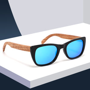 2025 Fabricación al por mayor Gafas de Sol de moda Logotipo personalizado de alta calidad Gafas de sol Templo de madera UV400 Lentes Gafas de sol - Product Image 4